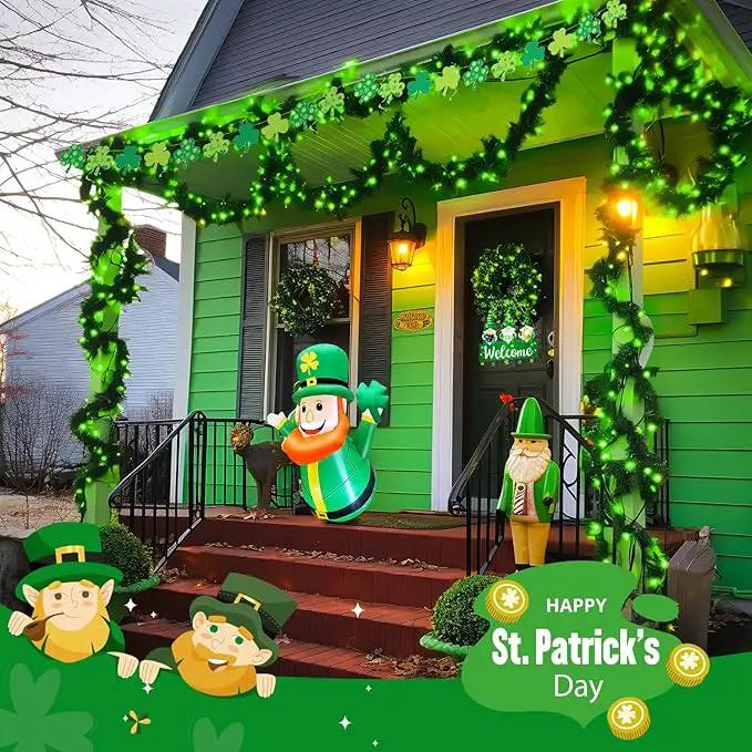 JMEXSUSS 500 LED Green St Patricks Day Lights, 8 Modes Christmas Lights Outdoor Plug in, 173ft Green String Lights for Christmas Party Xmas St Patricks Day Decorations by GreenHaven Gardens
