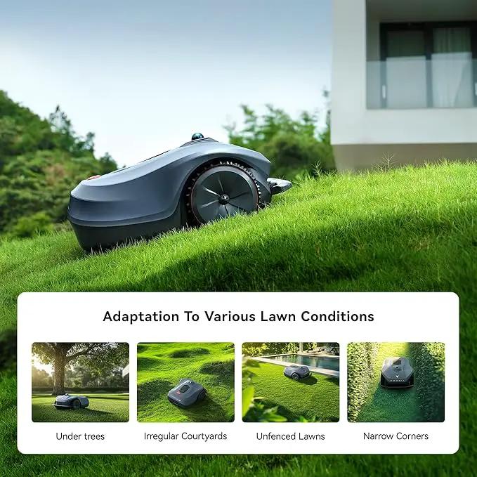 Neomow X SE Robot Lawn Mower Perimeter Wire Free for 0.75 Acre 3D LiDAR SLAM+Vision Mapping Robotic Lawnmower with 4G, No RTK Station Required, AI Accurate Obstacle Avoidance, App Control, Anti-Theft by GreenHaven Gardens