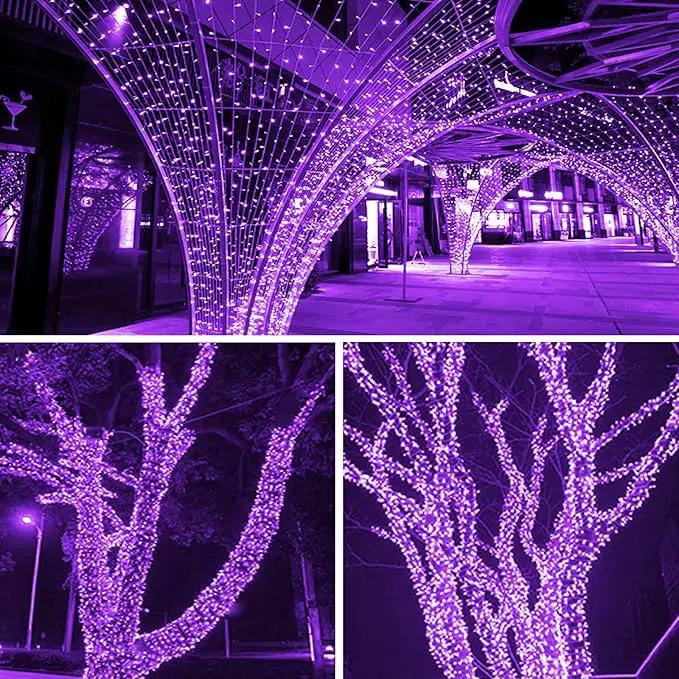 String Lights, 2 Pack Battery Operated String Lights with Remote Timer Waterproof 8 Modes String Lights for Bedroom,Garden,Party,Xmas Tree Indoor Outdoor Decorations (Purple, 16.4) by GreenHaven Gardens