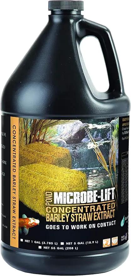 MICROBE-LIFT MLCBSEG4 Concentrated Barley Straw Extract Conditioner for Ponds and Outdoor Water Garden, Safe for Live Koi Fish, Plants, and Decorations, 1 Gallon by GreenHaven Gardens