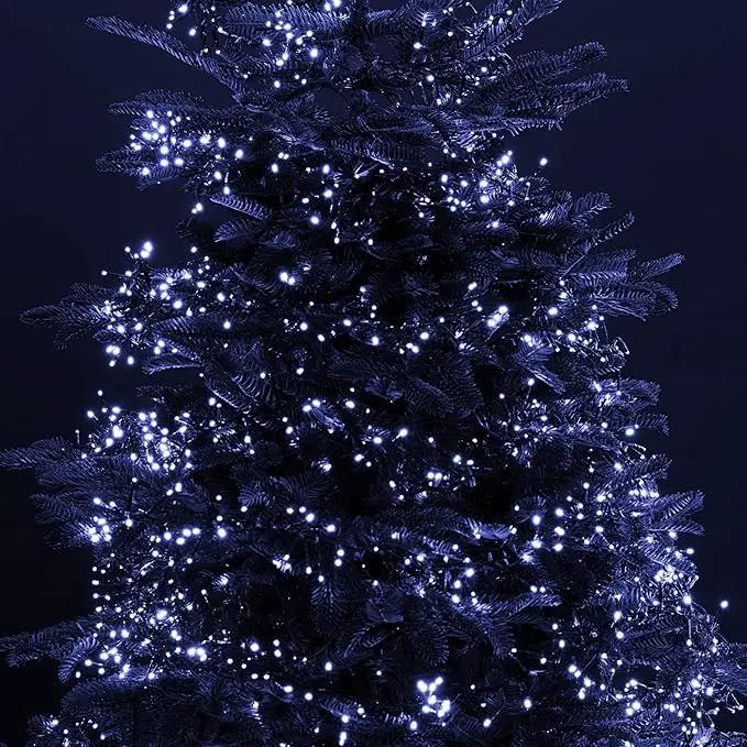 Dazzle Bright 300 LED Christmas String Lights, 100 FT Connectable Waterproof String Lights Green Wire with 8 Modes, Christmas Decorations for Indoor Outdoor Xmas Party Yard Garden (White) by GreenHaven Gardens