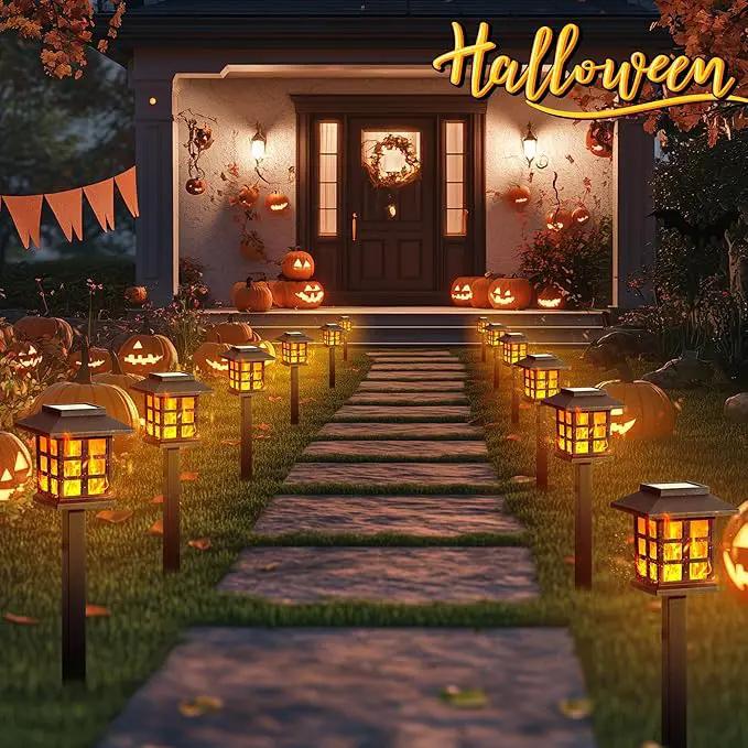 GIGALUMI Solar Lights for Outside,6 Pack Flickering Flame LED Solar Outdoor Lights, Waterproof Solar Garden Lights Maintain 10 Hours of Lighting for Christmas, Garden, Landscape, Path, Yard, Patio by GreenHaven Gardens