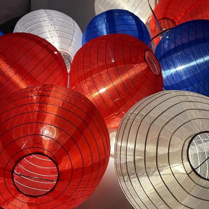 4th of July Decoration Lights, 25Ft Red White and Blue Lantern Lights with 11 LED Bulbs (1 spare bulbs), Hanging Patriotic Decor Lights for July 4th, Independence Day, Yard, Garden, Memorial Decor by GreenHaven Gardens