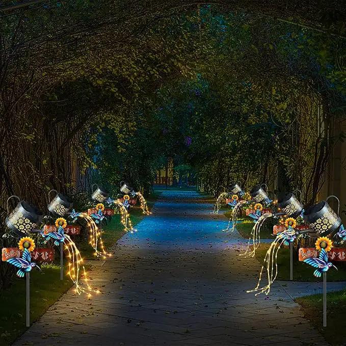 Solar Watering Can Lights, 1 Pack Outdoor Solar Lantern Decorative, Solar Outdoor Lights Watering Can Lantern for Balcony Garden Courtyard Patio Yard Lawn Patio Walkway Party Decorations by GreenHaven Gardens