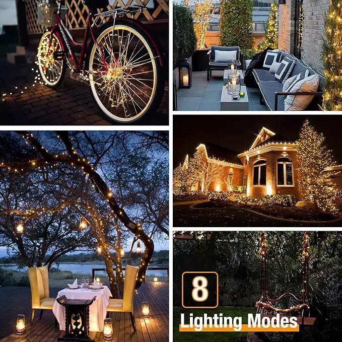 12 Pack Solar String Lights Outdoor, Total 960LED 396FT Solar Fairy Twinkle Lights Outdoor Waterproof 8 Modes Copper Wire Solar Lights for Outside Garden Patio Tree Christmas Wedding Party Decor by GreenHaven Gardens
