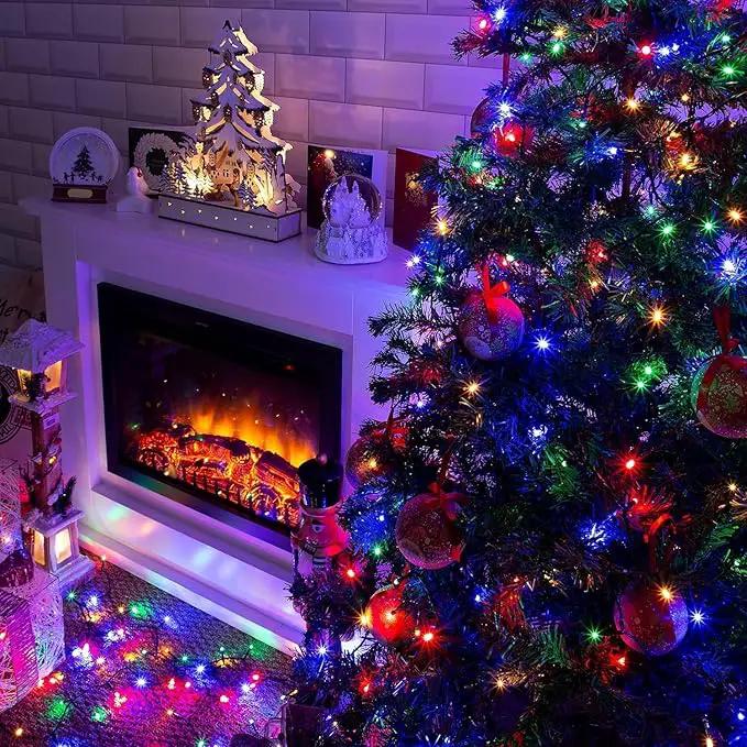 Christmas Lights,100 LED 39FT Outdoor/Indoor Christmas Lights Plug in with 8 Modes & Timer & Memory Function, Waterproof Christmas Lights Outdoor for Holiday Party Christmas Tree Decor by GreenHaven Gardens
