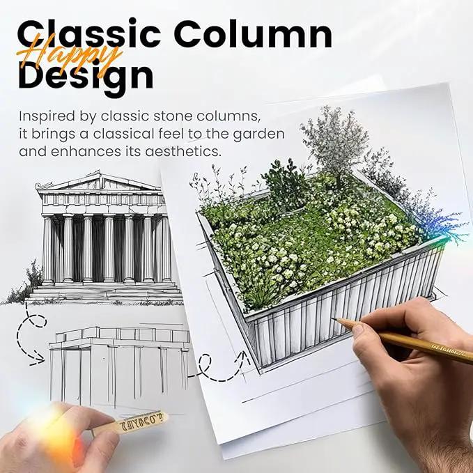 KING BIRD Galvanized Raised Garden Bed with 2 Installation Methods for DIY, 101" x 36" x 24" Heightened Planter Kit Box Outdoor for Deep-Rooted Vegetables, Flowers, Green by GreenHaven Gardens