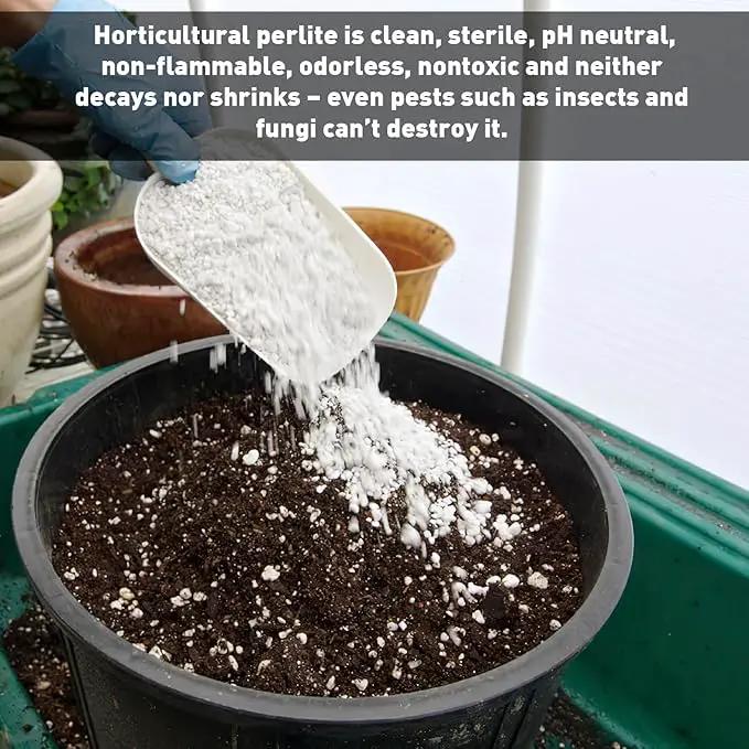 Norcal Perlite Horticultural Organic Certified Premium Screened Coarse – Garden Indoor Outdoor Plants – Soil Additive Better Aeration and Drainage - 4 Cubic Feet (103 Quarts) 1 Bag by GreenHaven Gardens