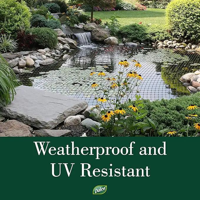 Dalen Pond & Pool Netting – Outdoor Water Garden Cover – Protective Mesh for Fish & Aquatic Life - 3/8" Mesh - (28' x 45') by GreenHaven Gardens