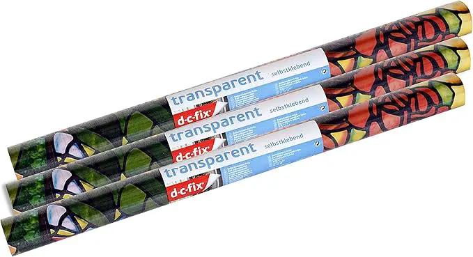 d-c-fix 346-0431-3PK Self-Adhesive Privacy Glass Window Film Venetian Garden, 17" x 78" Roll, 3-Pack by GreenHaven Gardens