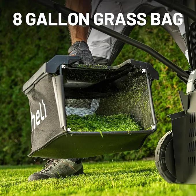 Litheli 18-inch 40V Brushless Lawn Mower for Garden Yards, Lightweight Cordless Lawn Mower Battery Powered with 6-Position Height Adjustment, 2x4.0Ah Battery Include by GreenHaven Gardens