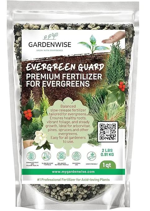 Evergreen Fertilizer – All-Purpose Granular Plant Food for Outdoor Trees and Shrubs, Azaleas, Magnolias, Pines & Arborvitae – Slow-Release Formula (5 quarts) by GreenHaven Gardens