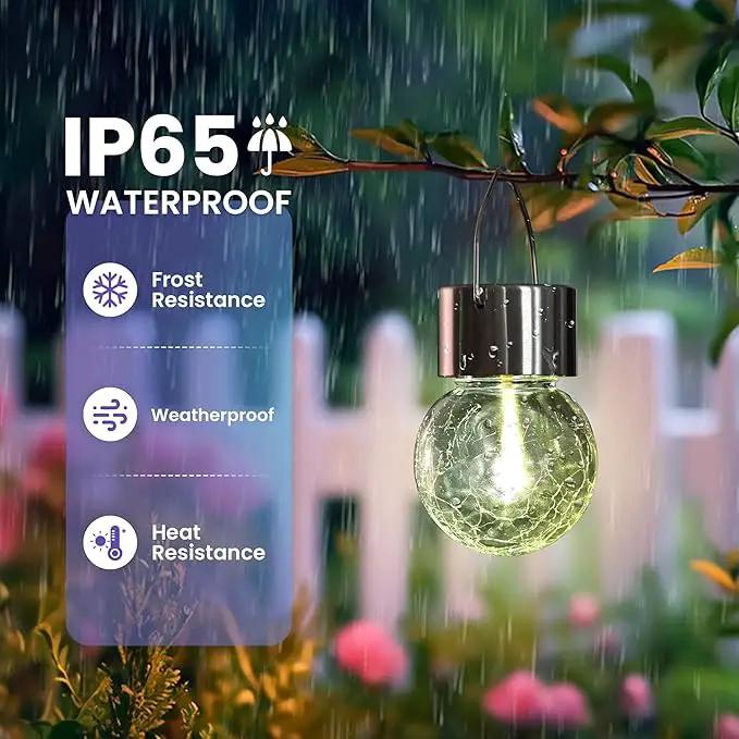 Hanging Solar Lights Outdoor,New Upgraded Moving Led Beads,Solar Powered Waterproof Lighting,12 Pack Hanging Globe Solar Lights for Garden Yard Patio Fence Christmas Decoration (Warm White) by GreenHaven Gardens