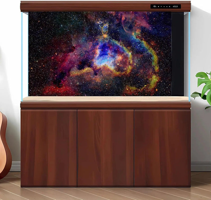 Outer Space Aquarium Background Fantasy Alien Planet Nebula and Galaxies Terrarium Background Stars Nebula Atmosphere Fish Tank Background Outer Space Reptile Tank Background 60x24in by GreenHaven Gardens