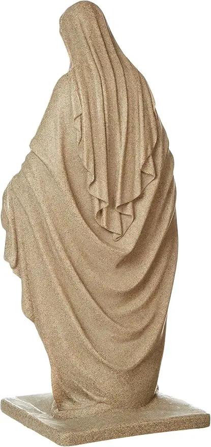 Emsco Group Virgin Mary Statue - Natural Sandstone Appearance - Made of Resin - Lightweight - 34" Height by GreenHaven Gardens