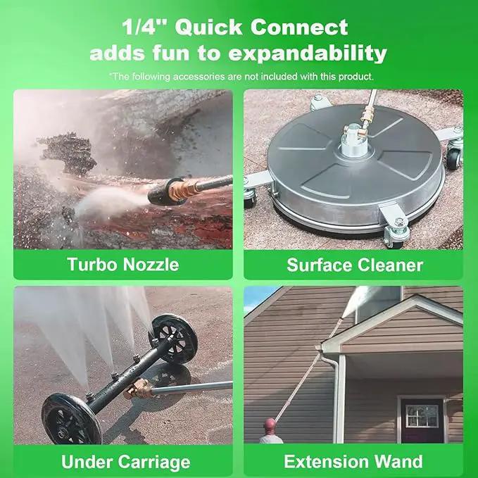 4200PSI Pressure Washer 4.0GPM Gas Power Washer 212CC Gas Powered Washing Machine Commercial High Pressure Washer with 25ft Hose&5 Nozzles for Patio Garden Yard Vehicle,EPA/CARB/ETL by GreenHaven Gardens