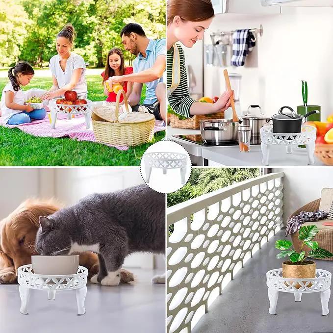 2 Pack White Plant Stand, Metal Plant Stands Outdoor Indoor, Anti-Rust Planter Stands Plant Shelf, Flower Pot Stands for Multiple Plants,Display Shelves Potted Plant Holders for Garden Patio by GreenHaven Gardens
