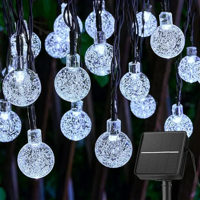 Brightown Solar String Lights Outdoor 60 Led 35.6 Feet 8 Lighting Modes Globe Waterproof Solar Powered Patio Lights for Garden Yard Porch Wedding Party Decor (Pure White) by GreenHaven Gardens