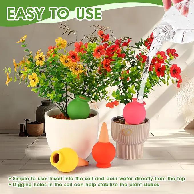8Pcs Terracotta Plant Watering,Self Watering Spikes Self Watering Planter Insert,Ceramic Automatic Watering Water Seepage Device Suitable for Garden Decoration Plant Accessories by GreenHaven Gardens