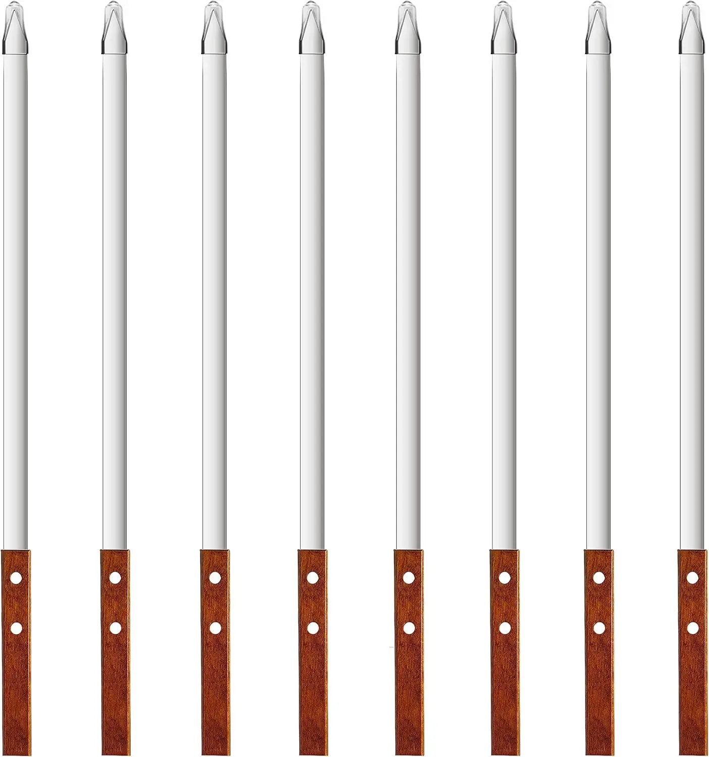 23.6 Inch Skewers for Kabobs 0.62 Inch Wide Kebab Skewer 8 Pack Reusable Metal Skewers for Grilling Long Kebab Stick Large Size Heavy Duty Kabob Sticks BBQ Skewer Set Stainless Steel. by GreenHaven Gardens