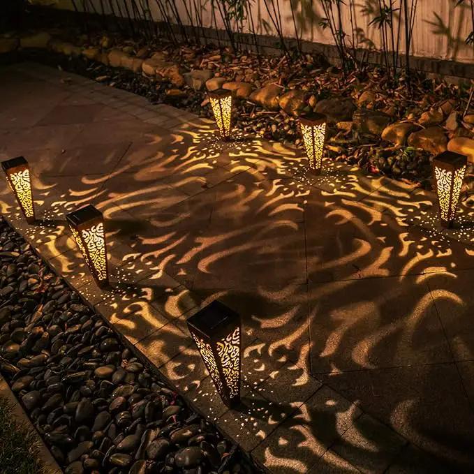 6Pcs Solar Lights Outdoor Pathway Garden Stakes Lights Waterproof LED for Patio, Walkway, Lawn Decorations,Christmas Gifts for Mom Dad (Copper) by GreenHaven Gardens
