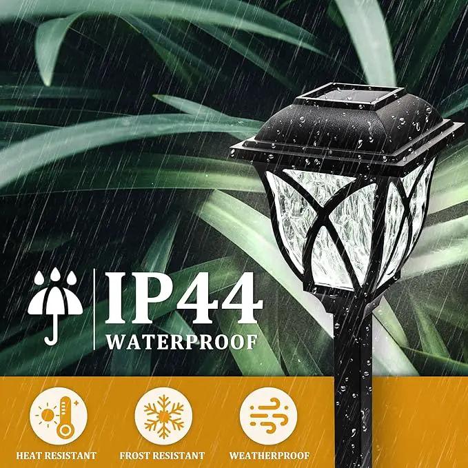 GIGALUMI Solar Lights Outdoor Waterproof, 8 Pack LED Solar Garden Lights, Solar Lights for Outside, Garden Decor for Yard, Patio, Landscape, Planter, Walkway (Cold White) by GreenHaven Gardens