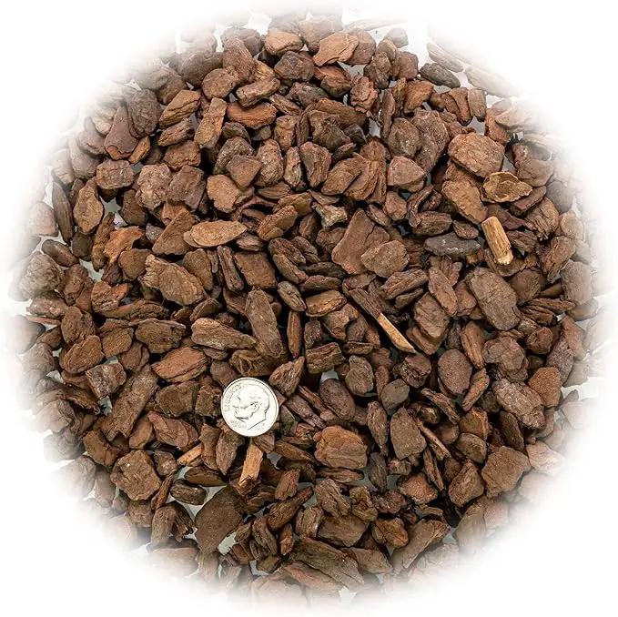 Premium Grade New Zealand Pinus Radiata Bark by Gardenera - Organic Hand Mixed New Zealand Pine Bark for Orchids - Medium Chips 9-12mm - 1 Quart by GreenHaven Gardens