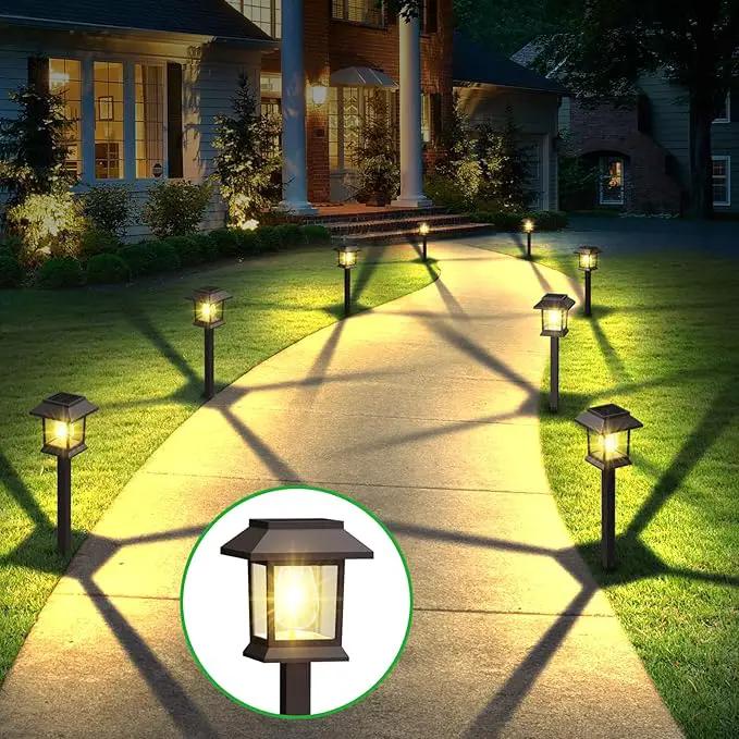 Solar Pathway Lights Outdoor, 12 Pack Upgraded LED Waterproof Solar Outdoor Lights, Outside Driveway Garden Landscape Walkway Path Yard Lawn Decor by GreenHaven Gardens