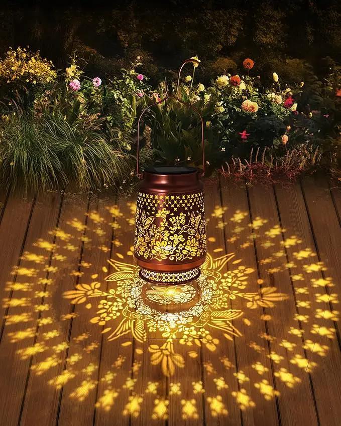 Hummingbird Solar Lanterns Outdoor Waterproof, Mothers Day Gifts Birthday Gifts for Women Mom Grandma Sister, Hanging Solar Lantern Garden Decor for Outside Yard Patio Porch Pathway Lawn Balcony by GreenHaven Gardens