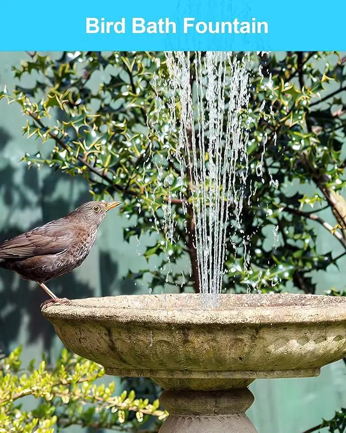 Biling Solar Water Fountain for Bird Bath, 3.5W Solar Water Pump Outdoor with 10ft Cable, 4ft Tubing, Solar Pond Pump for BirdBath, Garden Small Ponds (Need Direct Sunlight) by GreenHaven Gardens