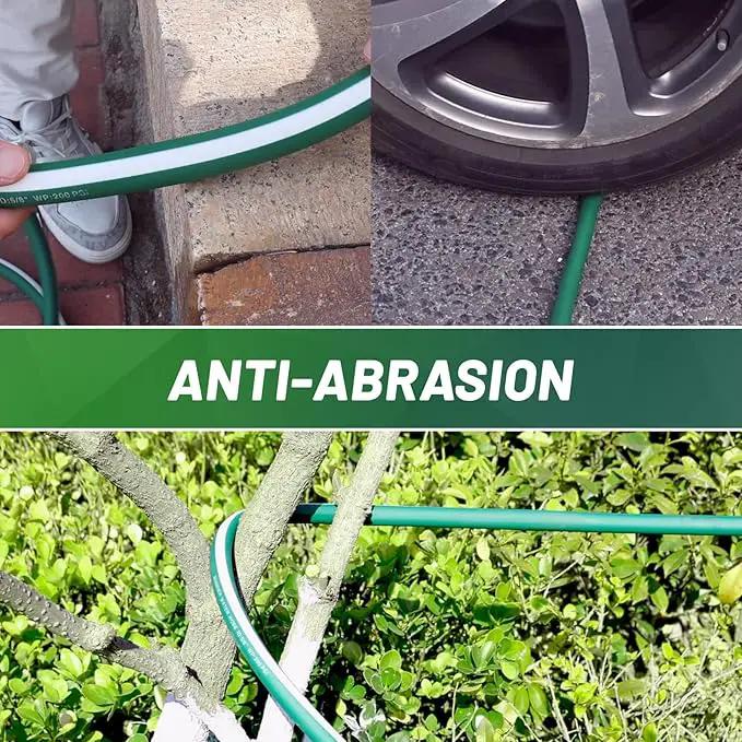 Heavy Duty Garden Hose 50 ft – Outdoor Hybird Water Hose with Solid Fitting - Flexible, Kinkless, Lightweight Garden Hose for Lawn Watering, Car Washing - Burst 500 Psi (50 ft) by GreenHaven Gardens