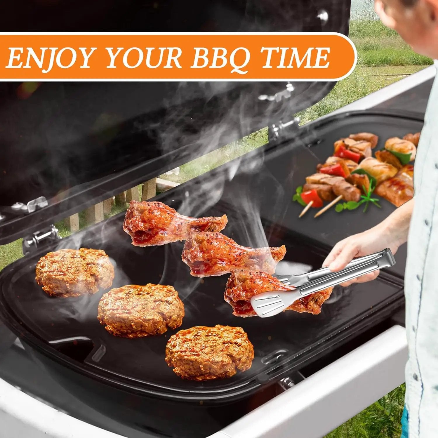 Uniflasy Enamels Griddle for Weber Traveler Portable Gas Grill, fits Weber 9010001 Traveler Portable Gas Grill, Cooking Griddle by GreenHaven Gardens