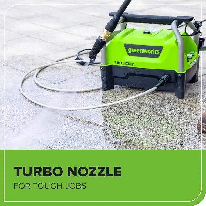 Greenworks 1900 PSI (SGS Certified) 1.2 GPM 13Amp Portable Compact Electric Pressure Washer, Power Washer for Cars, Driveways, Patios, Patio Furniture & Around Pools by GreenHaven Gardens