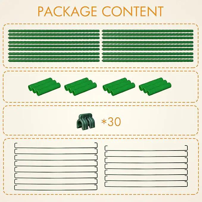 Gardzen Multi-use Tomato Cage Plants Support, Trellis Climbing Cage Stand for Pepper Eggplant Tomato Flowers by GreenHaven Gardens