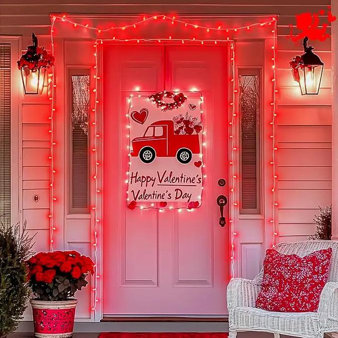 JMEXSUSS Red Christmas Lights Clear Wire, 66ft 200 LED Red Christmas String Lights Outdoor Indoor Plug in, 8 Modes Red String Twinkle Fairy Lights for Room Party Tree Decorations by GreenHaven Gardens