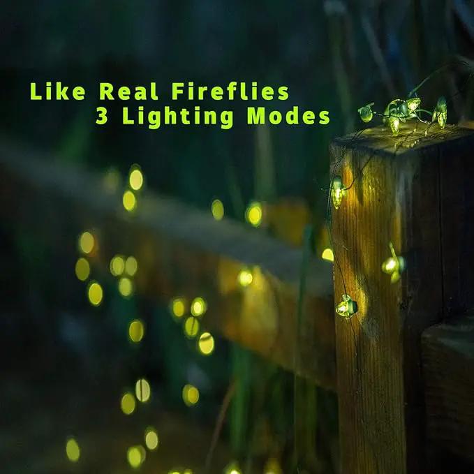 ANGMLN 2 Pack Solar Firefly Lights, 30 LED Solar Fireflies Lightning Bugs Fairy String Lights Outdoor Solar Powered String Lights Waterproof for Garden Patio Home Wedding Party Spring Christmas Decor by GreenHaven Gardens
