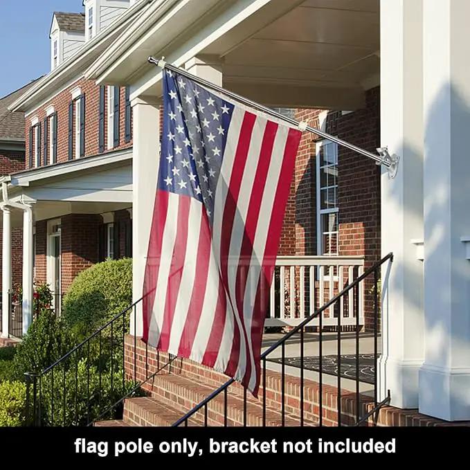 Flag Pole, 6FT Flag Pole for House - Residential or Commercial Metal Flagpole for Garden Yard Porch Truck Boat (No Bracket) by GreenHaven Gardens