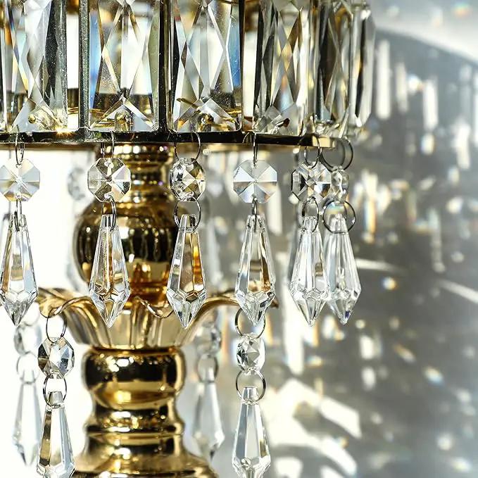 50pcs 38mm Chandelier Crystal Icicle Prisms Replacement Drops Lamp Candle Holders Curtain DIY Parts by GreenHaven Gardens