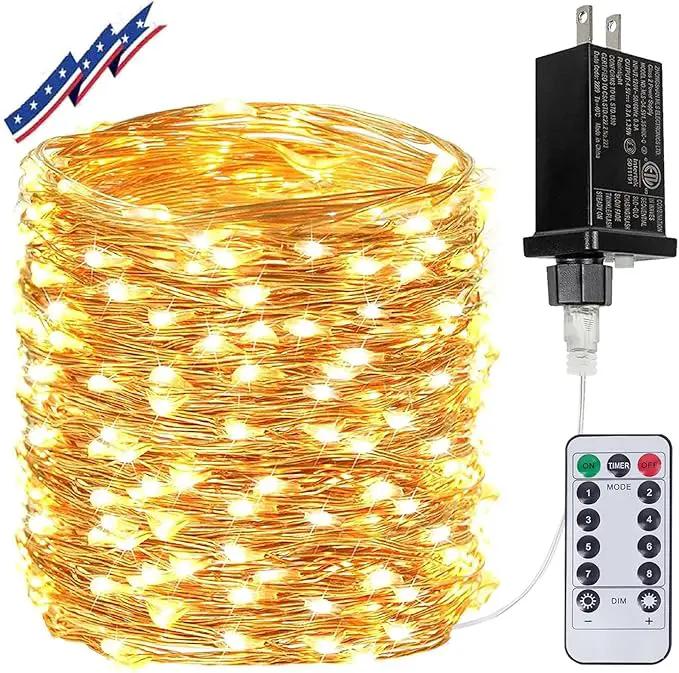 Extra Long 99Ft 300 LED Fairy Lights Plug in with Remote, Waterproof String Lights Outdoor & Indoor 8 modes with Timer, Twinkle Light for Girl's Room Garden Birthday Christmas Decorations (Warm White) by GreenHaven Gardens