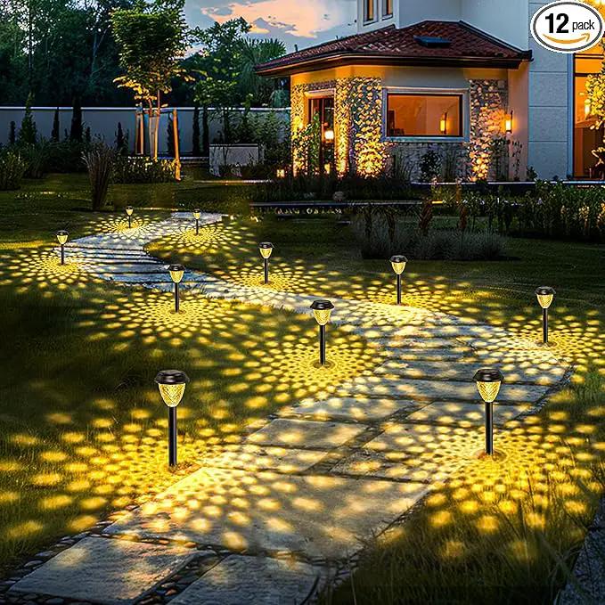 SOLPEX Solar Lights for Outside,12 Pack Solar Lights Outdoor Waterproof,Warm White Outdoor Solar Lights for Yard,Garden,Pathway,Patio and Landscape Lighting Decor by GreenHaven Gardens