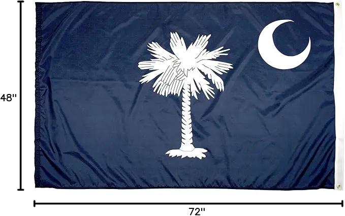 FlagSource South Carolina State Flag, Made in USA, 4x6' by GreenHaven Gardens