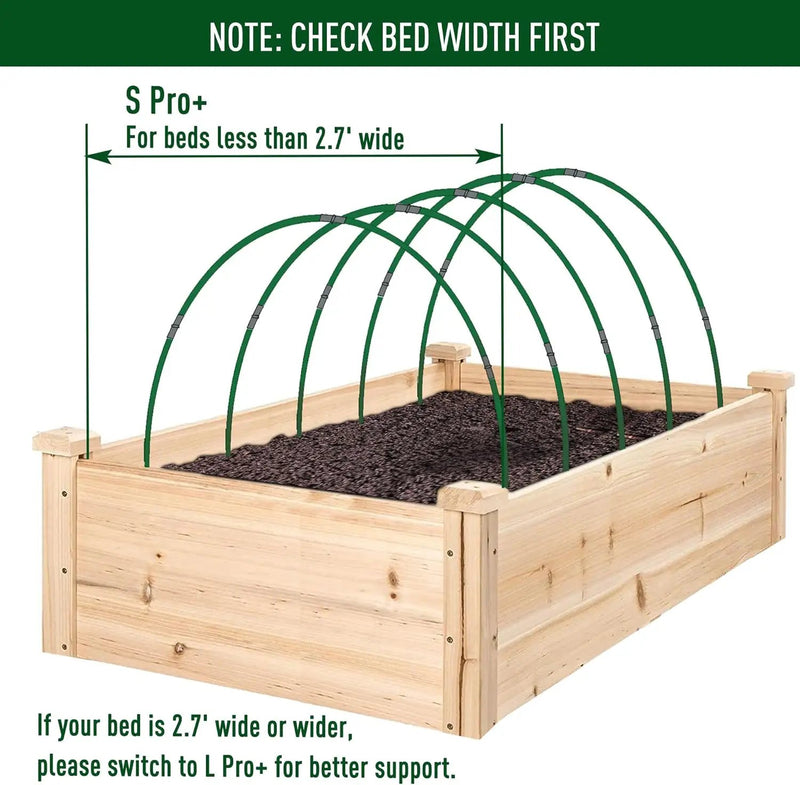 MAXPACE Greenhouse Hoops for DIY Grow Tunnels Less Than 2.7ft Wide, Rust-Free Fiberglass Support Hoops Frame for Garden Fabric, Plant Support Garden Stakes, Gardening Supplies, 50pcs by GreenHaven Gardens