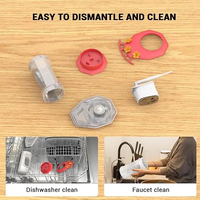 Hummingbird Feeder with Camera, AI Smart Identification Cloud Storage Function, Featuring Ant Moat Protection, Solar Power, Instant Notification, Automatic Bird Video Capture, and Motion Detection by GreenHaven Gardens