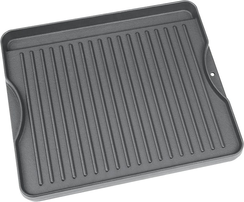 Cast Iron Griddle for Camp Chef, Reversible Griddle for Outdoor Cooking 14" x 16" for Camp Chef 2 Burner Stove Explorer 2-Burner, 3-Burner, 2X, 3X, Single Burner Stove by GreenHaven Gardens