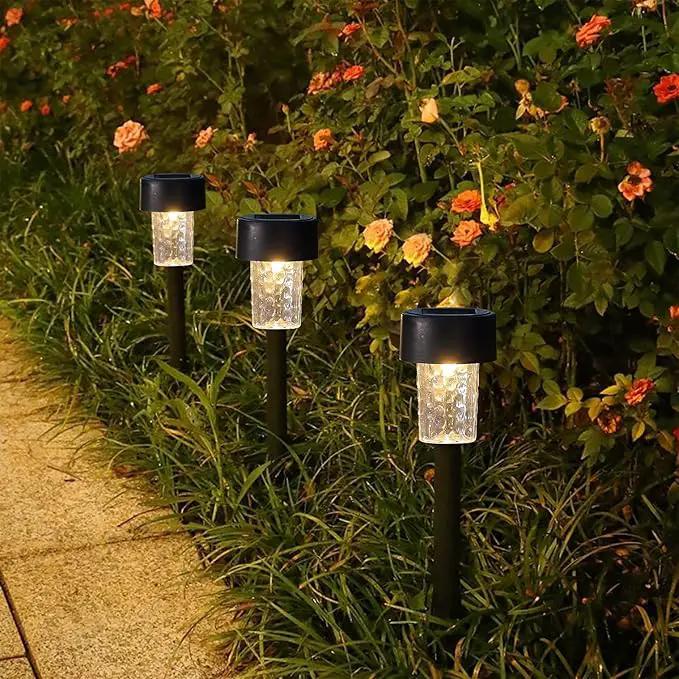 Dynaming 16 Pack Outdoor Solar Pathway Lights, Warm White LED Solar Powered Walkway Lights, Waterproof Landscape Decorative In-Ground Lighting for Garden Lawn Patio Yard Deck Driveway by GreenHaven Gardens
