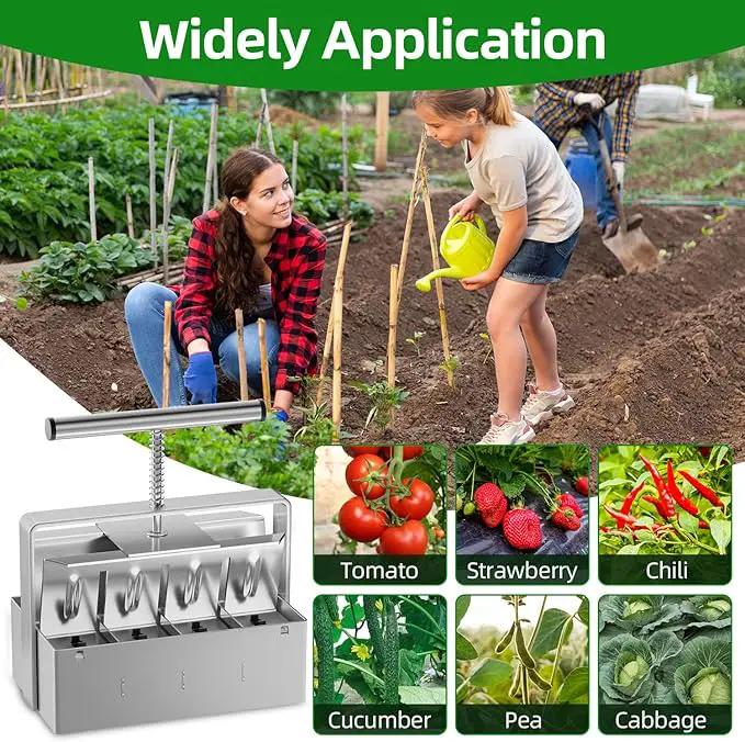 Soil Blocker, Soil Block Maker for Seed Starting with Strong Hand Held, 8 Pcs 2-Inch Soil Blocking Tool for Grow Seedling, Seed Starter Soil Tray Garden Potting Soil, Indoor Outdoor Plants by GreenHaven Gardens