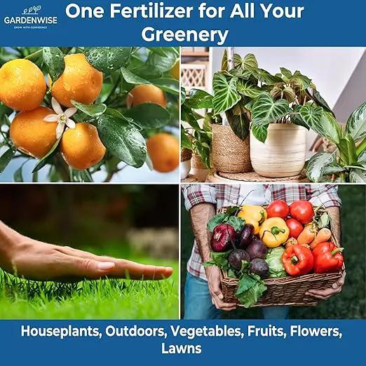 20-20-20 Water-Soluble Fertilizer – Powder for Liquid Plant Food for Indoor & Outdoor Plants, Orchids, Vegetables, Lawns, Flowers – 20 20 20 Fertilizer 3 Quarts (6 lbs) by GreenHaven Gardens