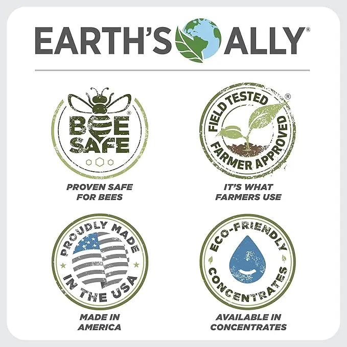 Earth's Ally Insect Control for Plants Ready-to-Use 24 oz | Safe Outdoor & Indoor Plant Insecticide, Spider Mite, Aphid & Mealybug Killer - Effective Spray for Organic Garden & Household Plants by GreenHaven Gardens