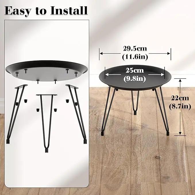 SUEH DESIGN Plant Stand Indoor, Metal Plant Stand Round Plant Table Heavy Duty Plant Stool Flower Pot for Indoor Outdoor Home Decor, 1 Pack Short by GreenHaven Gardens