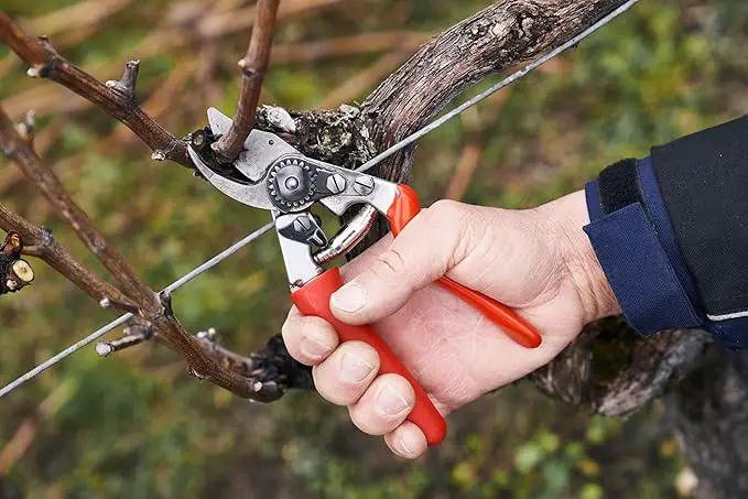 Felco F 15 Pruning Shears – 4.7" Garden Clippers with Rubber Grip & Anvil Blade | Hand Pruners for Gardening | Garden Tool Cutter with Forged Aluminum Handle, Lightweight Precision for Small Hands by GreenHaven Gardens